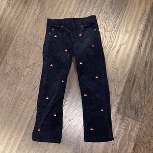 Janie and Jack boys Christmas/Santa corduroy pants, size 5